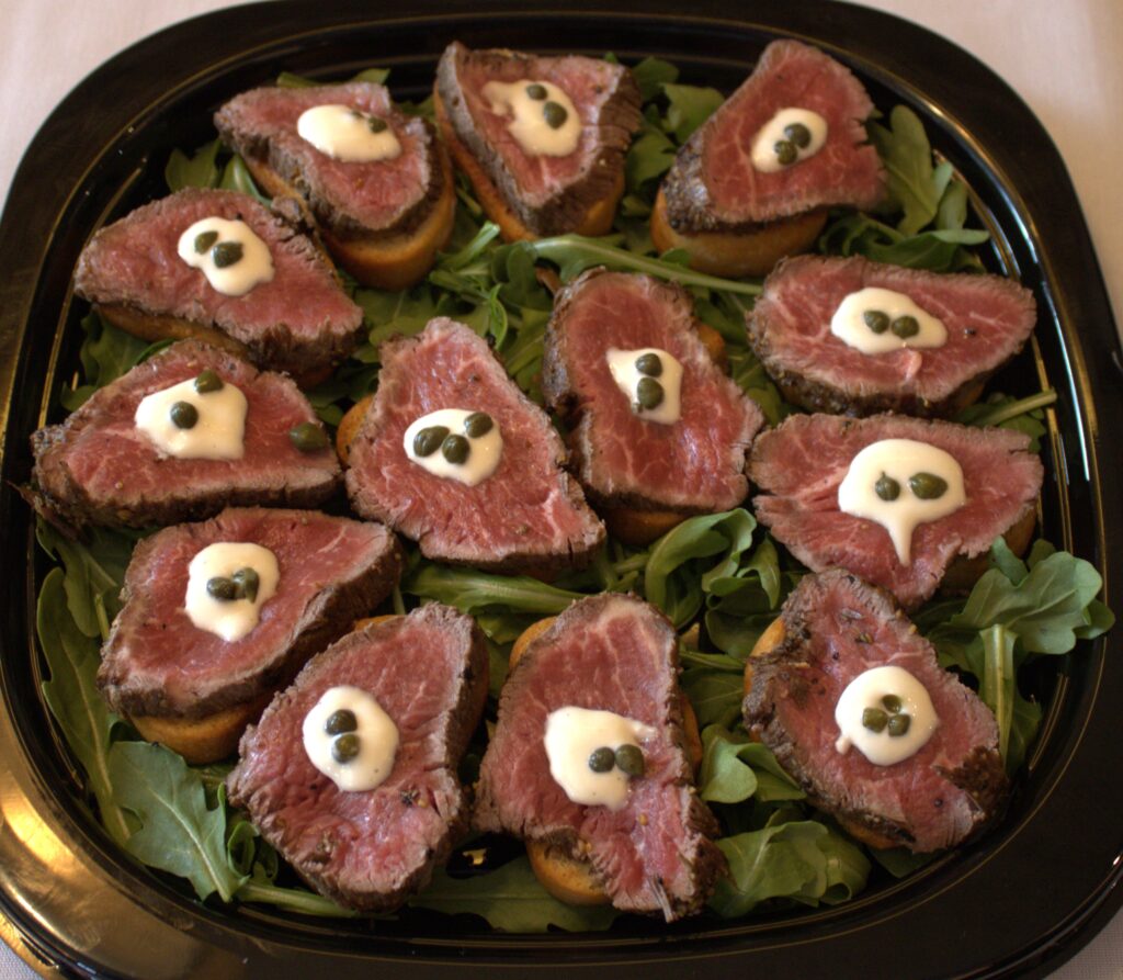 Beef Tenderloin Crostini