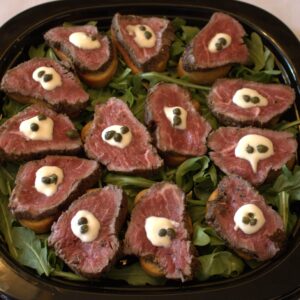 Beef Tenderloin Crostini